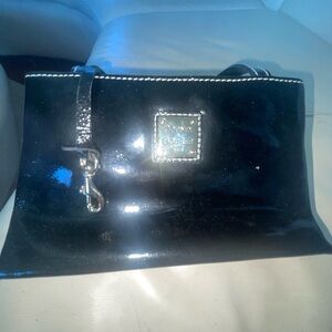 Dooney & Bourke Black Patent Leather Clutch